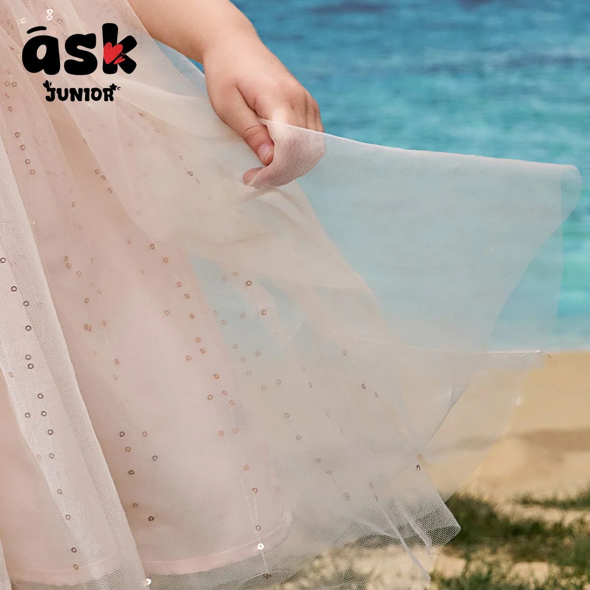 الأطفال الصيف الفتيات المطرزة الترتر شبكة الغزل التغيير التدريجي مطرزة سترة فستان الأميرة #6