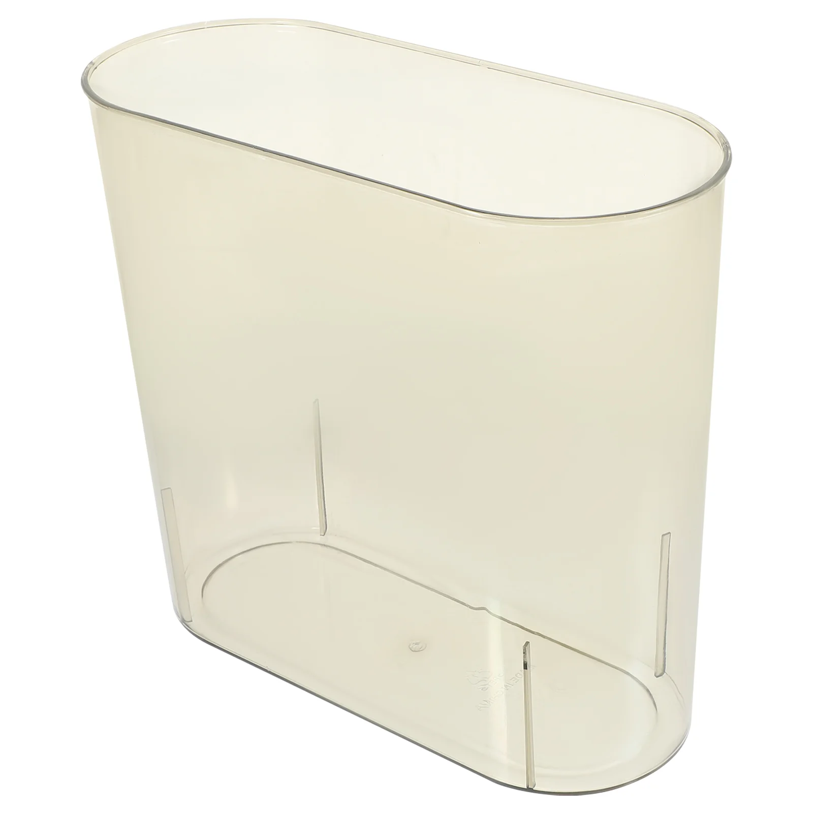

Garbage Can Transparent Trash for Household Bathroom and Bedroom Cracked Bin Wastebasket Light Brown Kitchen Clear Office
