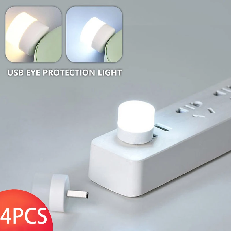 

Светодиодная USB-лампа для чтения с защитой глаз, лампа для чтения на компьютере, переносной светильник для чтения с зарядкой от Usb, ночсветильник, 4 шт.