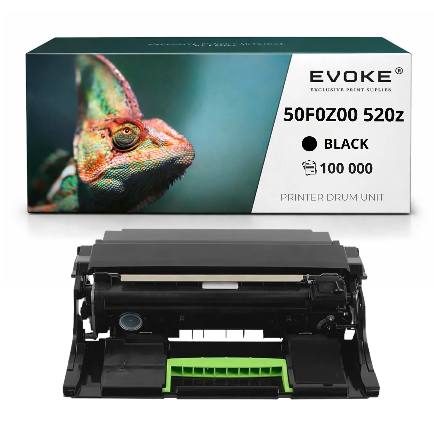 Evoke compatibele drum voor Lexmark 52D0Z00 520Z Zwart 100000 pagina's Ms710Dn Ms711Dn Ms810De Ms810Dn Ms810N