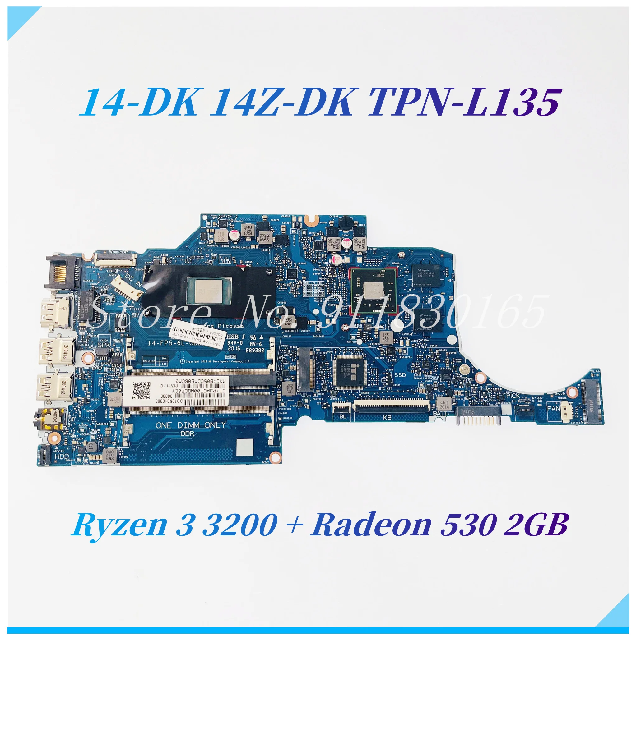 placa mae do portatil para hp ryzen r3 processador central r5 14s dk 14z dk 14 dk 245 g8 247 g8 tpn l135 6050a3068501 mb a01 uma 530 2gb gpu 01