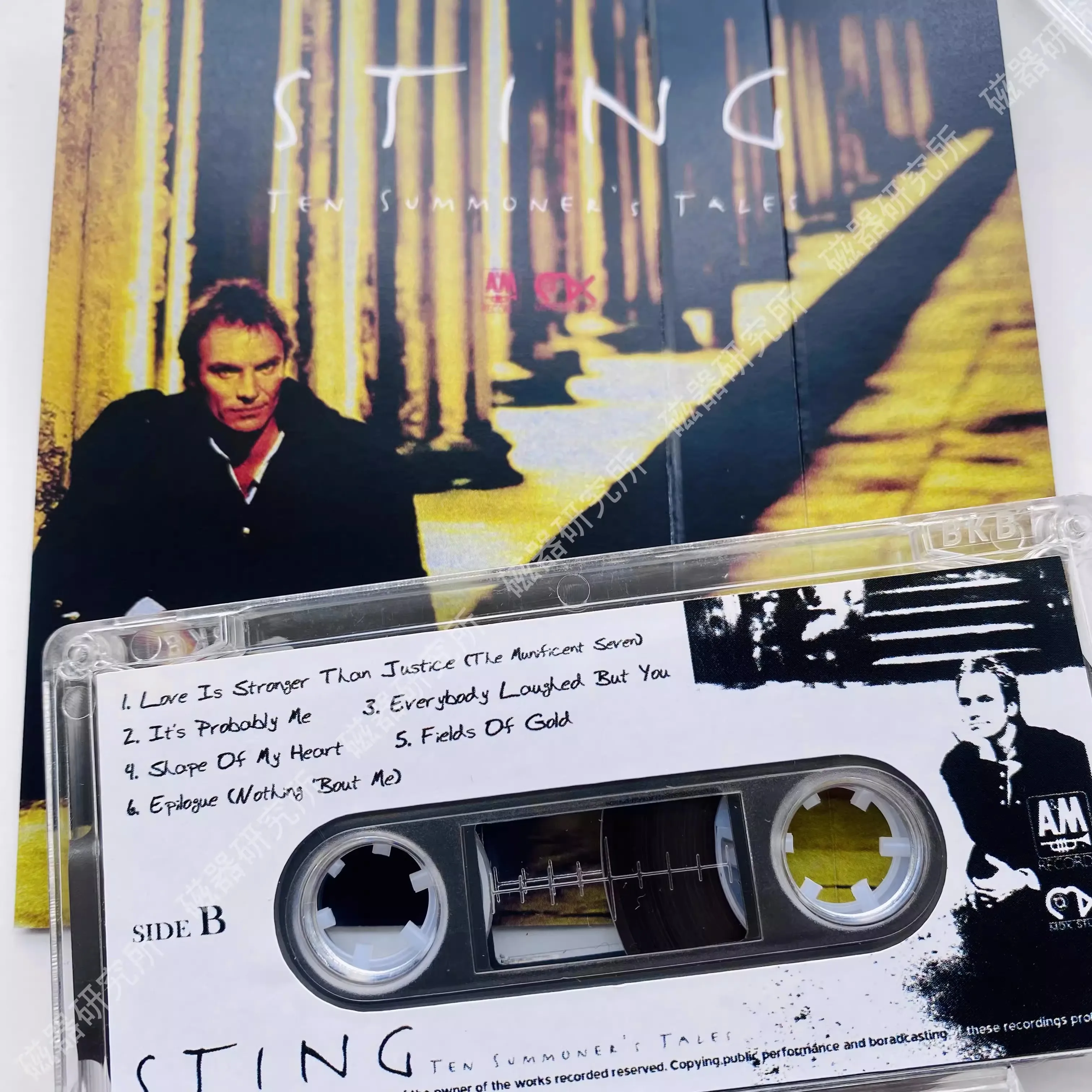 شريط موسيقى لدغة على الطراز العتيق ، شكل ليون على أشرطة قلبي ، كاسيت تأثيري ، ألبوم 10 حكايات من الاستدعاء ، مسجل سيارة ووكمان ، صندوق الموسيقى الصوتية