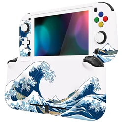 PlayVital ZealProtect funda protectora ergonómica para Nintendo Switch Lite con Protector de pantalla, The Great Wave off Kanagawa
