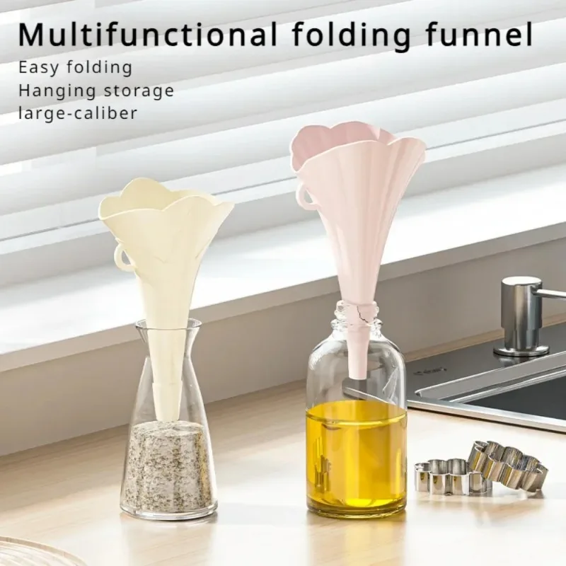 

Folding funnel, multifunctional, hanging funnel, mini household pour wine, liquid packaging, small caliber oil funnel