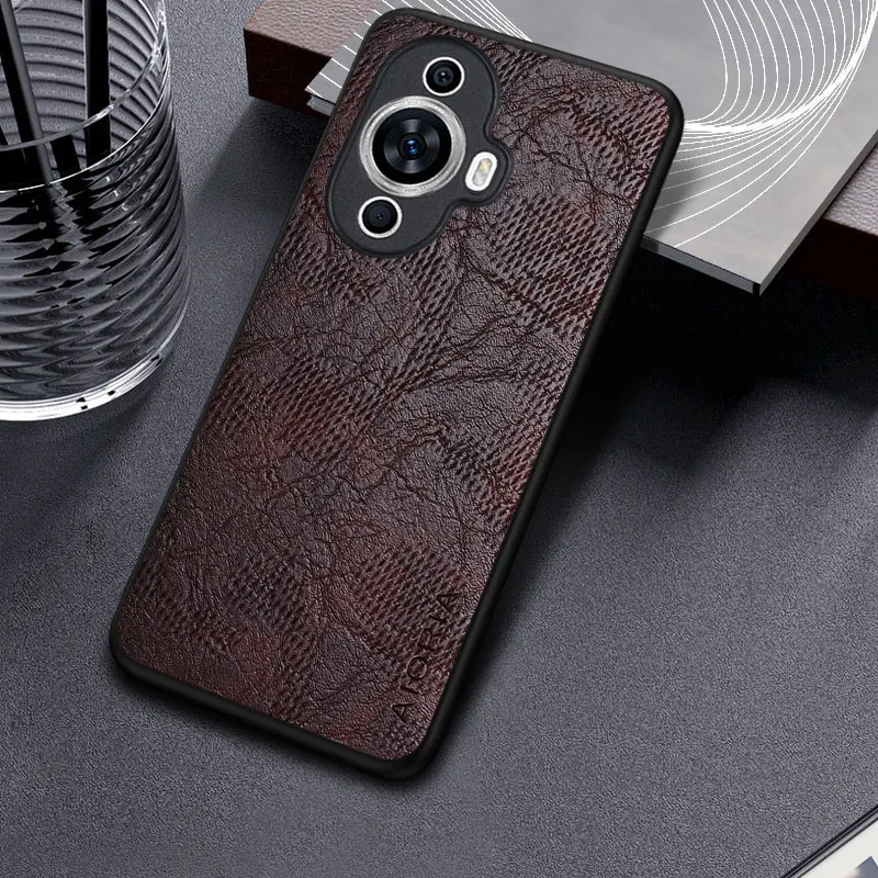 Case for Huawei Nova 12S 12 SE 12i Business wind cortex pattern Leather cover for nova 12s case