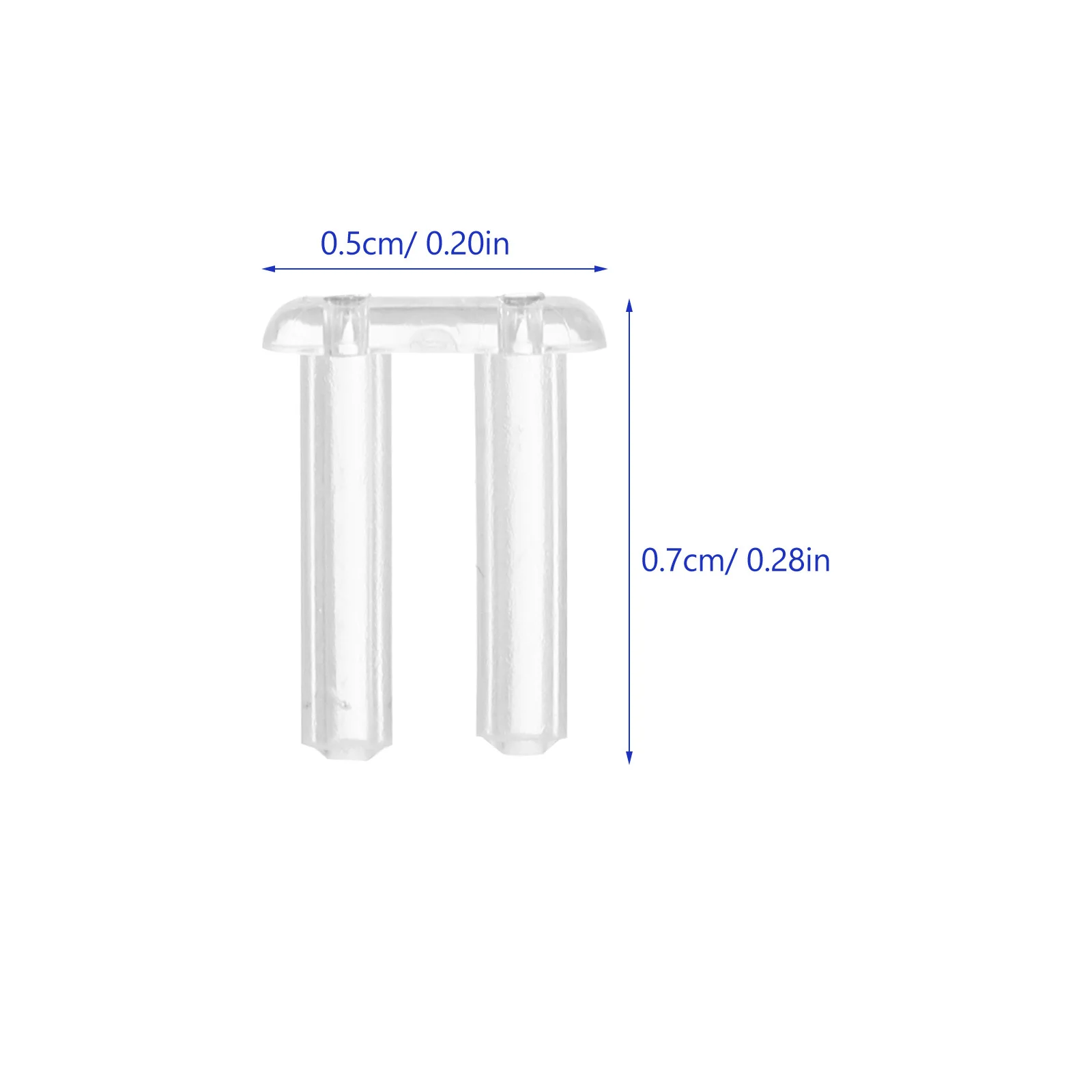 200 قطعة النظارات البلاستيكية بدون شفة إطارات الأكمام الغيار ضغط مشبك لتحديد الملحقات أدوات واضح المقابس البلاستيكية الصلبة