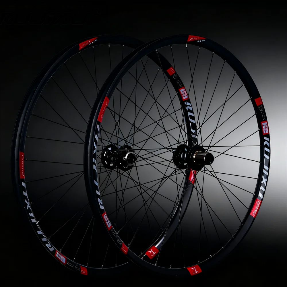RUJIXU 32H Mtb Wheelset 26 27.5 29er  Inch Disc Brake QR  Thru Axle Boost mountain wheels HG MS XD Hub Body
