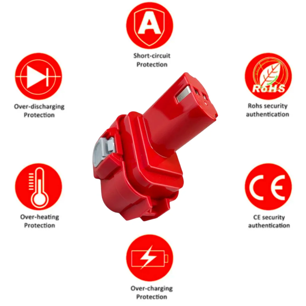 9,6 V 6,8 Ah Nimh austauschbare Batterie, geeignet für Makita Akku-Bohr schrauben dreher Werkzeug pa09 Batterie