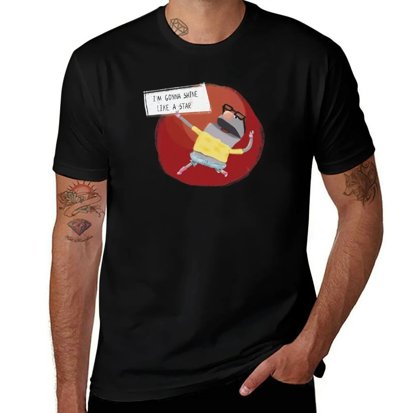 I'm gonna shine like a star T-Shirt Basic Breathable Solid Color T-Shirt