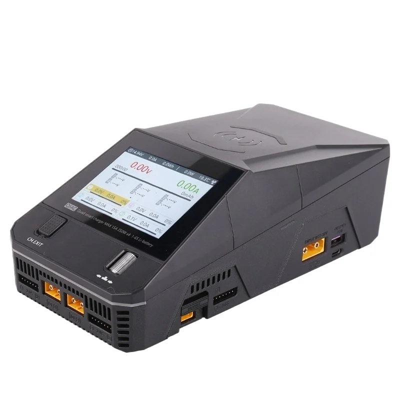 For Q6AC Model Aircraft Charger 1-6S DC1000W 15A Multifunctional Quad Channel XT60