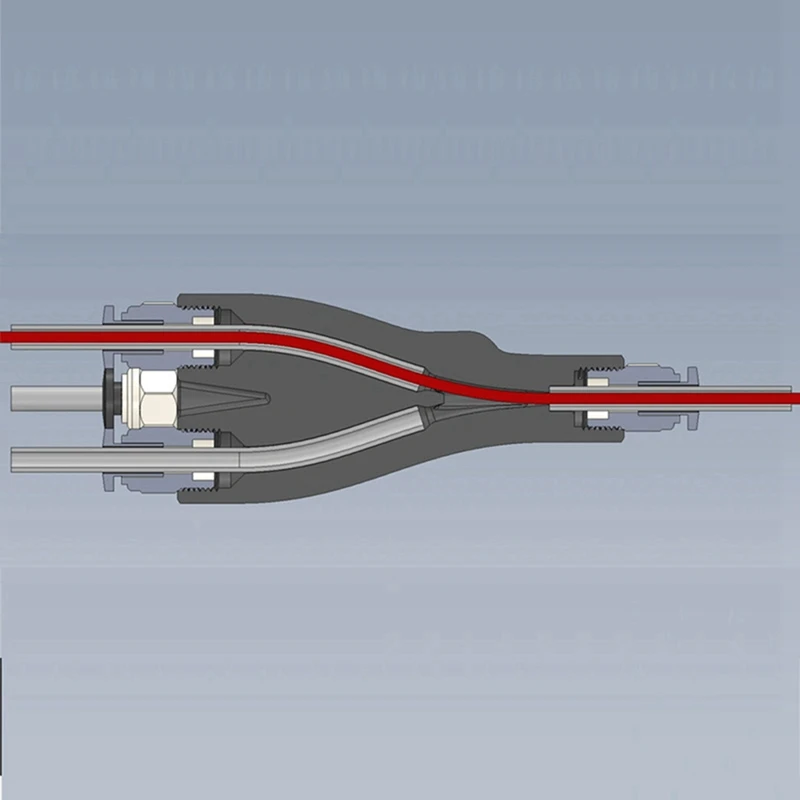 مادة محول PTFE ، منفذ توسعة ، اتصال AMS ، 4 وحدات تغذية لمختبر الخيزران ، X1 ، P1 ، X1C ، P1S ، P1P ، 4 في 1