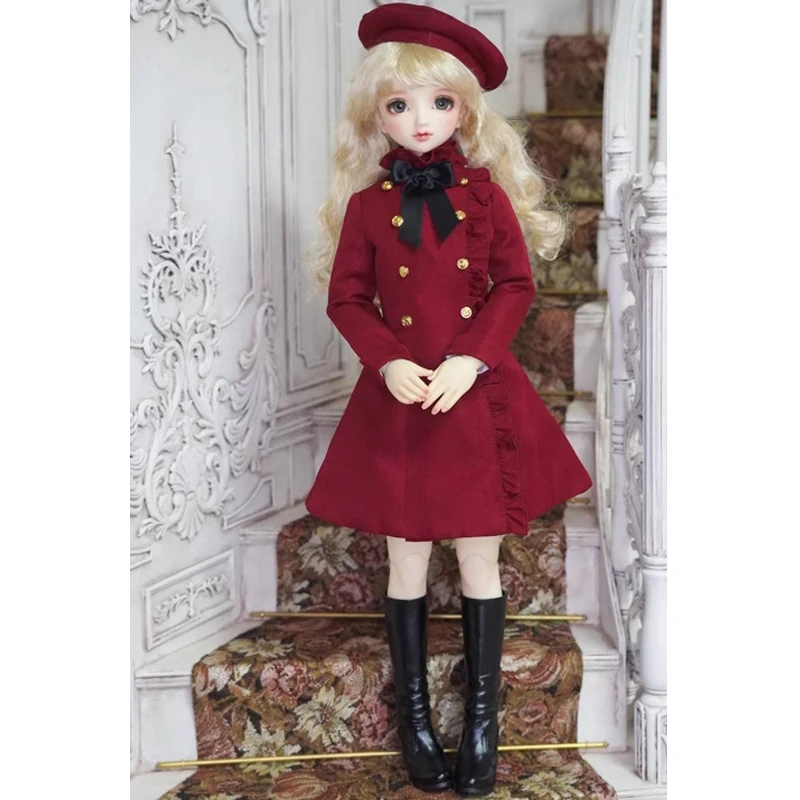 

[wamami] Black/Red British Suit Uniform Dress 1/3 1/4 MSD DD SD BJD Dolls Outfits