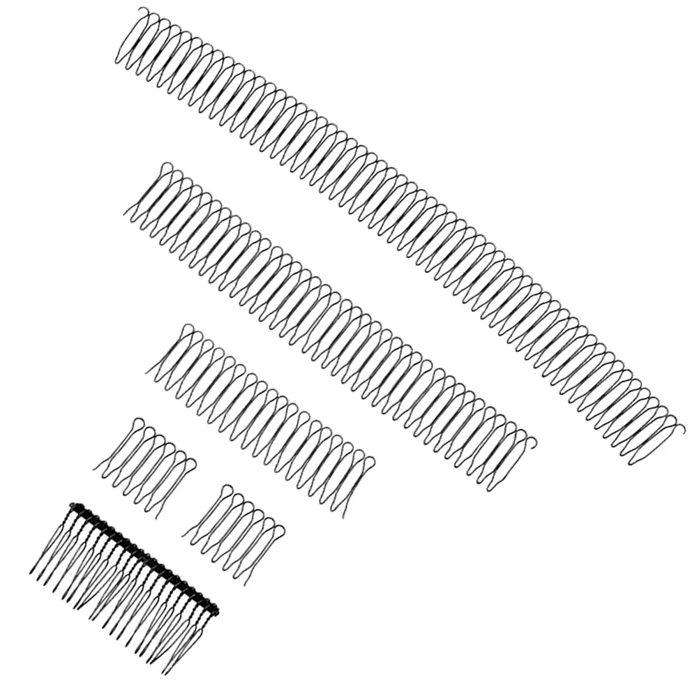 5 Pcs Invisible Hair Finishing Fixer Comb Clip Women Accessories Girl Pin Black Metal U Shape