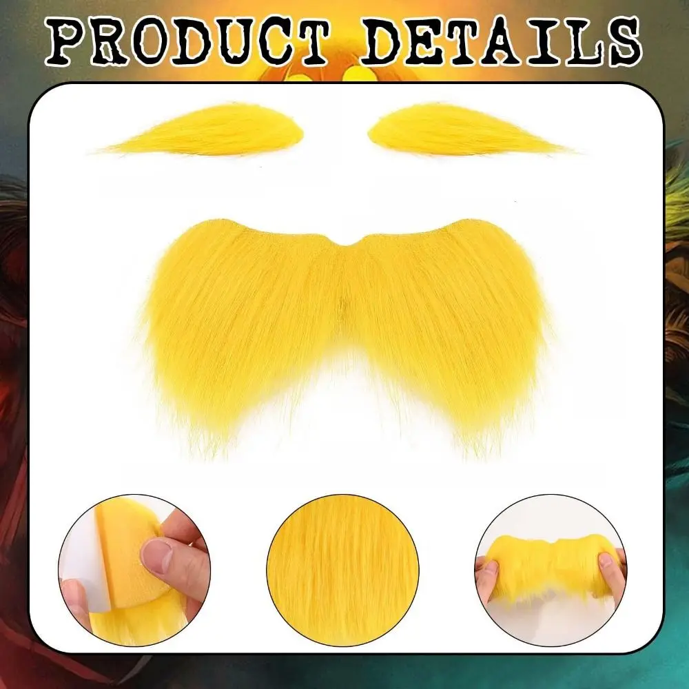 

Full Body Jumpsuit Costume Solid Color Fake Eyebrows Halloween Cosplay Costume Open Face Casual Open Face Full Bodysuits