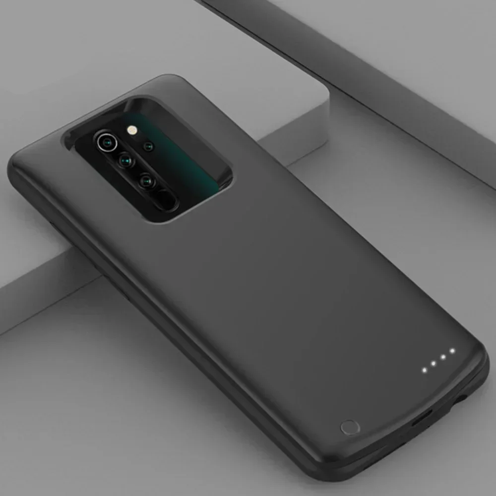 

Новый тонкий чехол-аккумулятор Travel Slim для Xiaomi Redmi Note 8 Pro, 10000 мАч, с функцией зарядки, для увеличения времени автономной работы