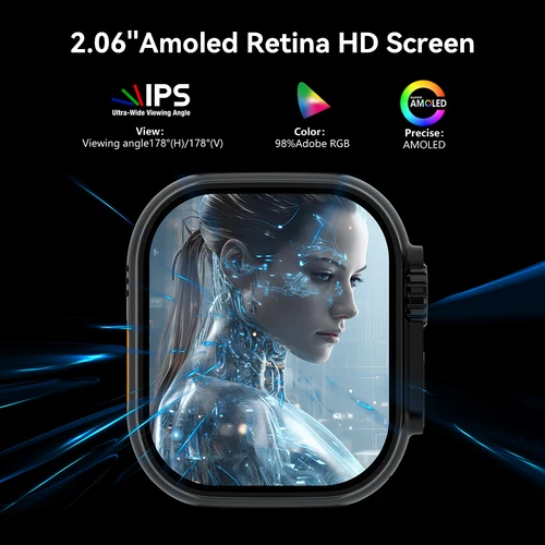 Imagen 2 del producto Microwear Ultra ai3 Smartwatch 4G Android Amoled HD cámara GPS WIFI Google Play Store aplicación descargar juego Bluetooth reloj inteligente