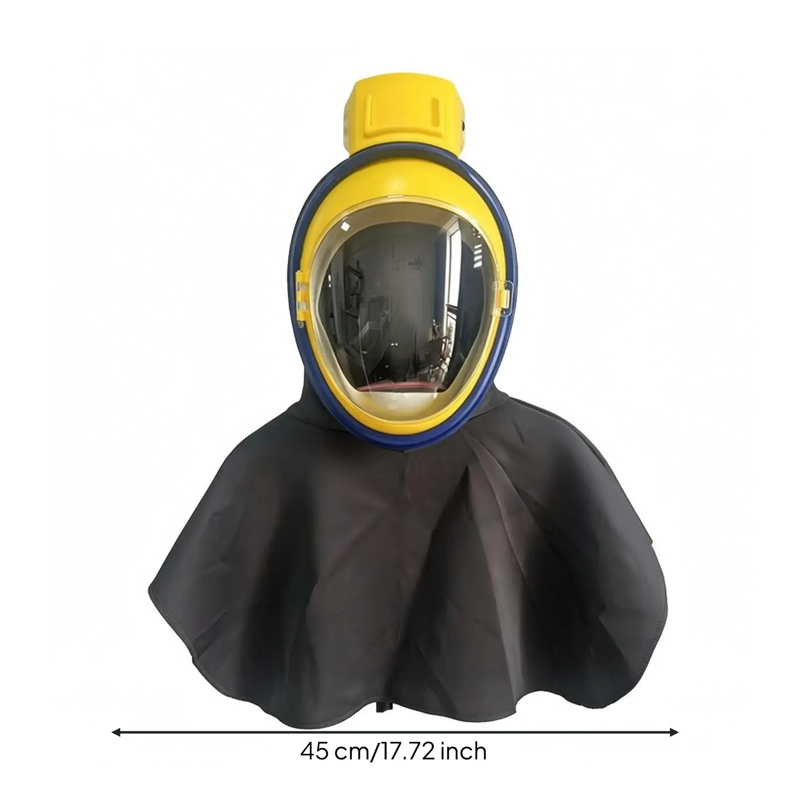 Battery Operated Air Purifying Helmet for Dust Protection Anti Fog Visor Work Mask with Fan System