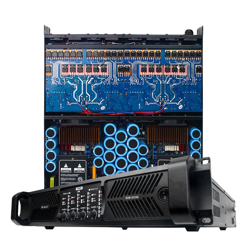 

Sinbosen DS-20Q Powerful for Subwoofer 4000w 2u 4 Channel Amplifier Professional Power Sound System