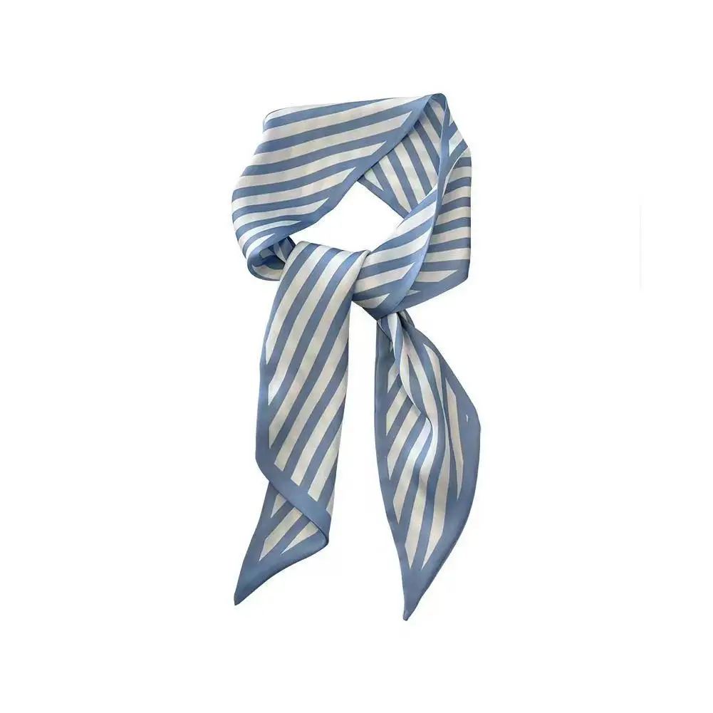 Multifunctional Female Tie Hair Silk Scarf Hair Ribbon Bow Tie Hair Silk Bag Hair Streamer Women Tie Long Streamer Tie Scar G9V9