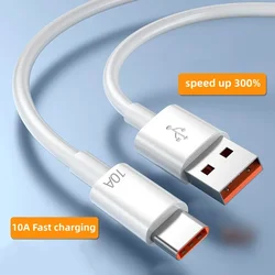 120W 10A USB Type C Charging Cable Data Transfer Wire for Mobile Phones Fast Charging Wire for Huawei Xiaomi Realme