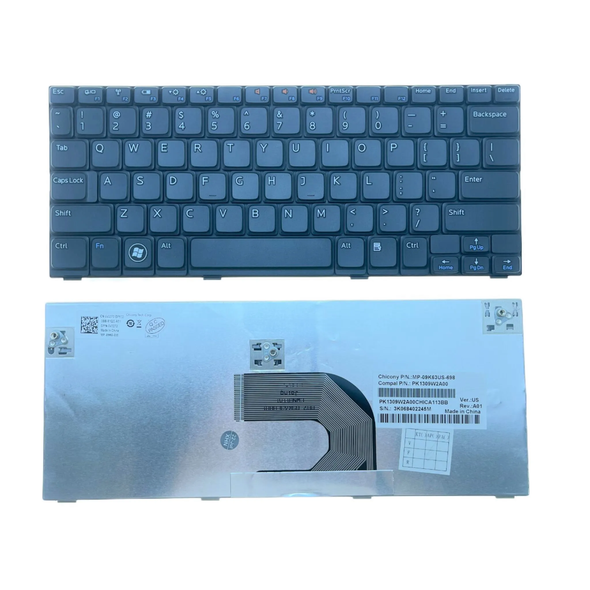 

For Dell Mini 1018 1012 1018 10 FOR Inspiron Mini 1012 Mini10-1012 1014 1018 Laptop Keyboard Replacement US