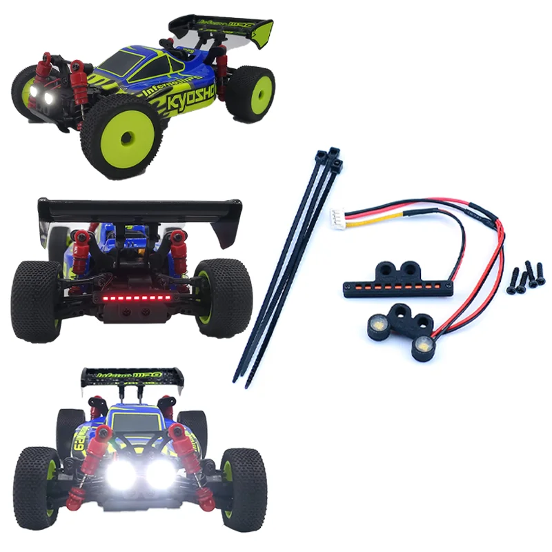 LED Front/rear Lights Tail Light Headlights Upgrade Parts for 1/24 RC Kyosho Miniz Buggy MP9 TKI Car Accessories
