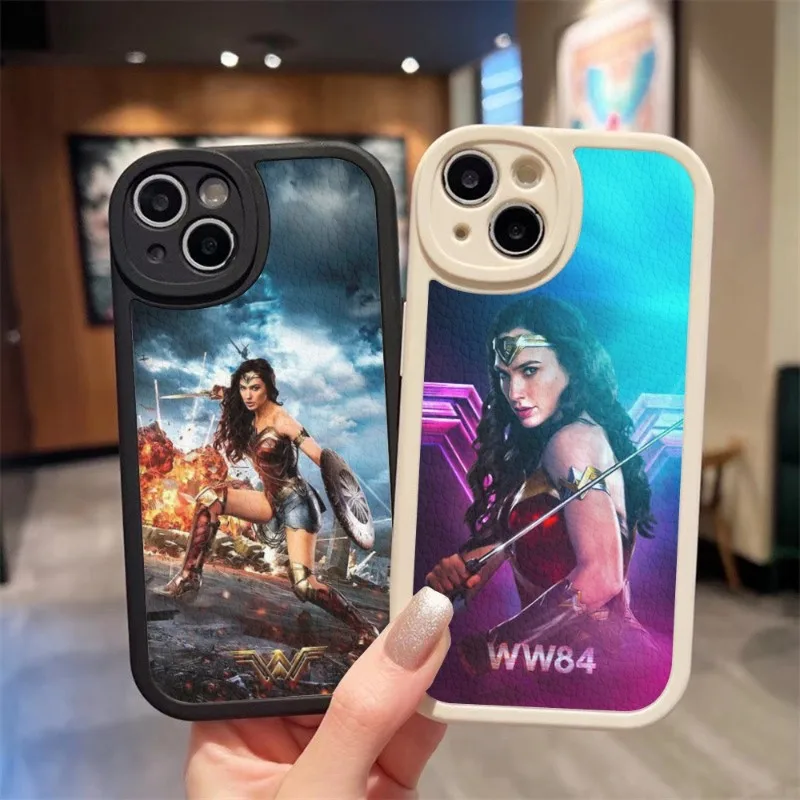 Wonder Woman 1984 Phone Case For Iphone 15 14 Pro Max 13 12 11 Mini X Xr Xs 8 7 Puls Lambskin Silicone Cover