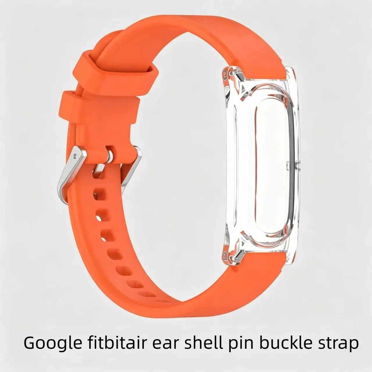 12mm Silicone Watch Band Compatible with Google Fitbit Air Bracelet Transparent Protective Cover Multiple Colors Available