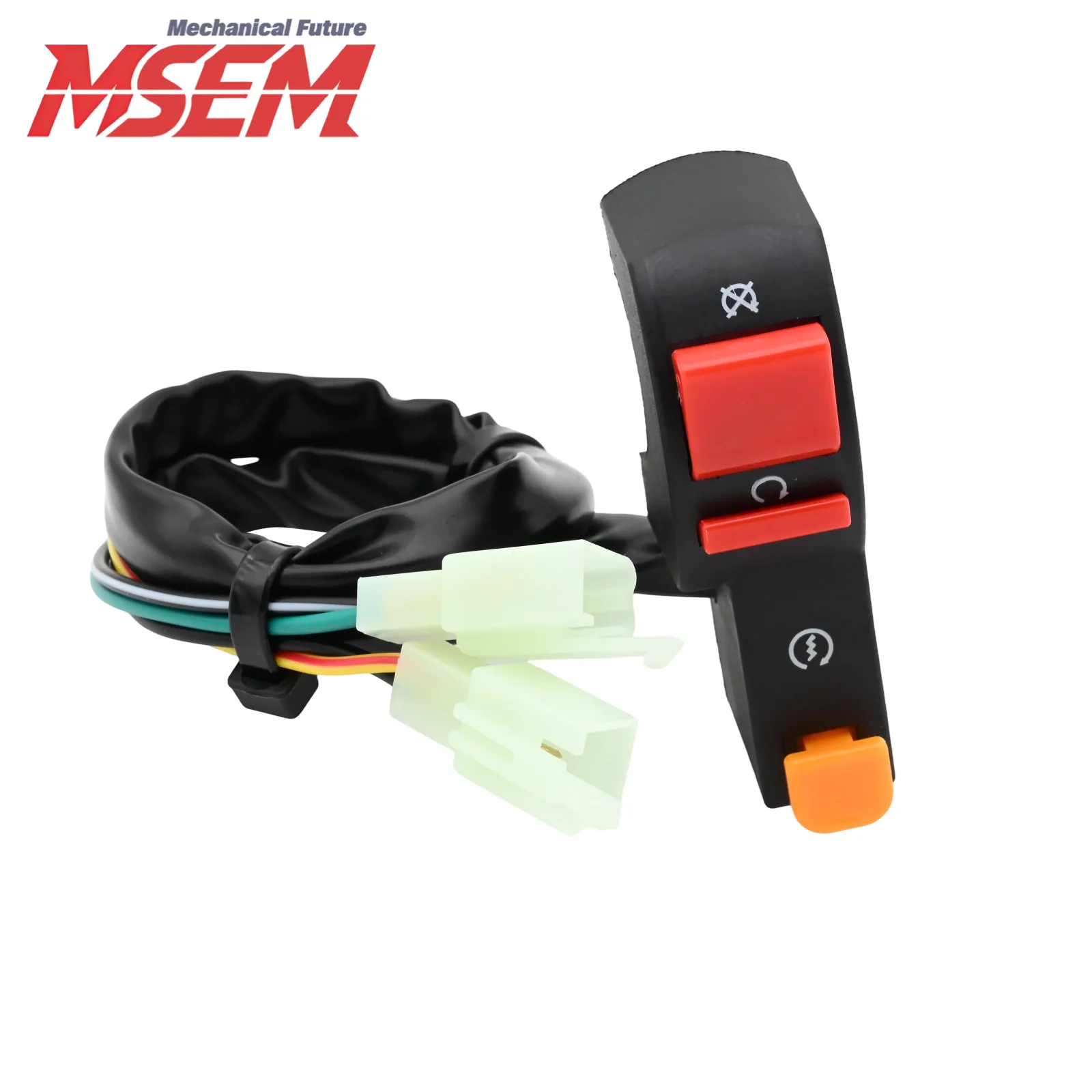 For Honda Kawasaki Suzuki Yamaha 50cc-450cc Motocross ATV 1 Pcs Moto Electric Start Stop on Off Button Kill Handlebar Switch