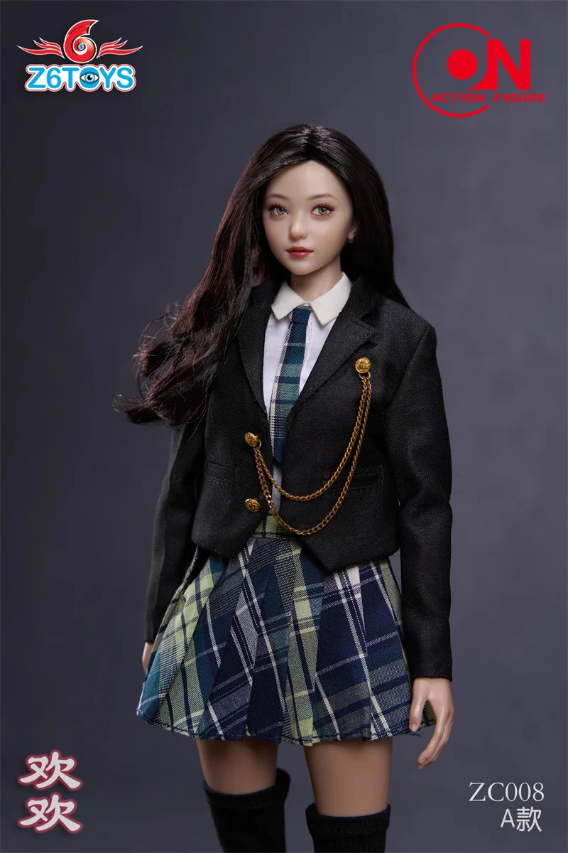 Z6TOYS ZC008 1/6 สาว Huanhuan หัว Sculpt พร้อม Movable Eyes รุ่น 12 ''TBL ซีดทหารหญิง Action Figure Body