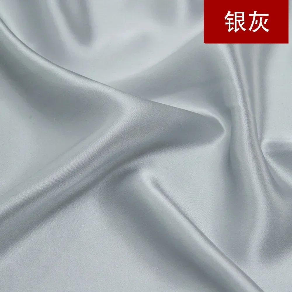 114cm Width 22MM Heavy-duty Silk Fabric Pure Pigment Crepe Satin 100% Natural Mulberry Silk Used for Clothes Pillowcases Scarves