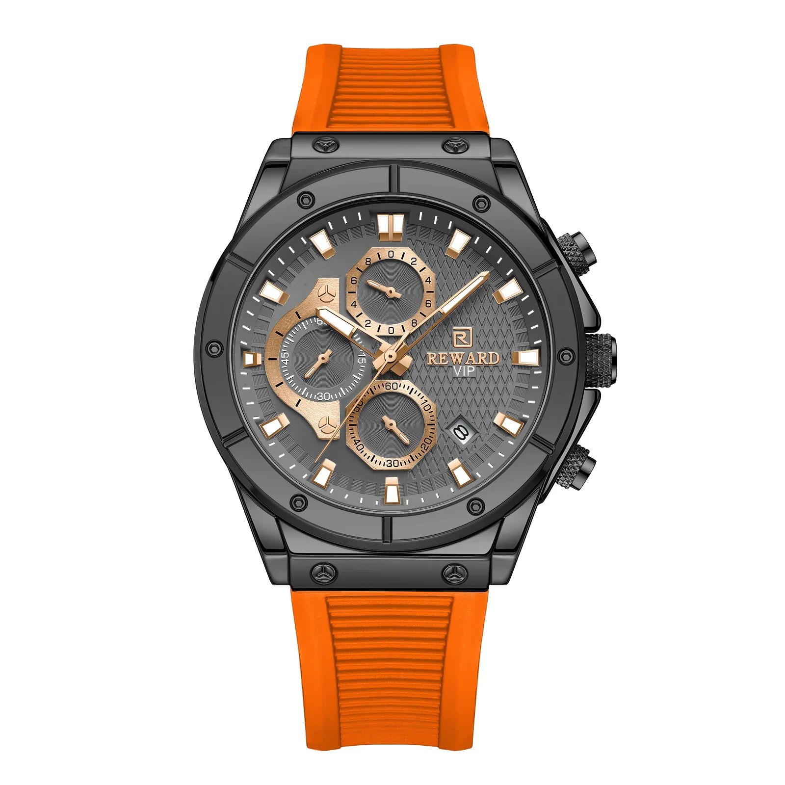 Orologio da uomo Nastro in silicone delicato sulla pelle Orologio sportivo da uomo multifunzionale W atch, orologio da uomo alla moda multifunzionale