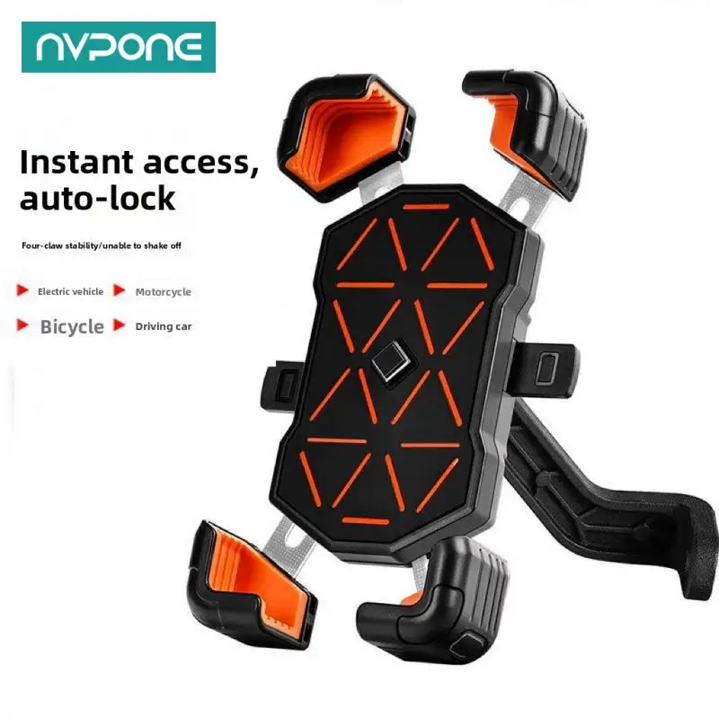 

Universal Bike Phone Holder for Electric Motorcycle Scooter Bicycle Handlebar Anti-Slip Base Quick Install Navigation Holder