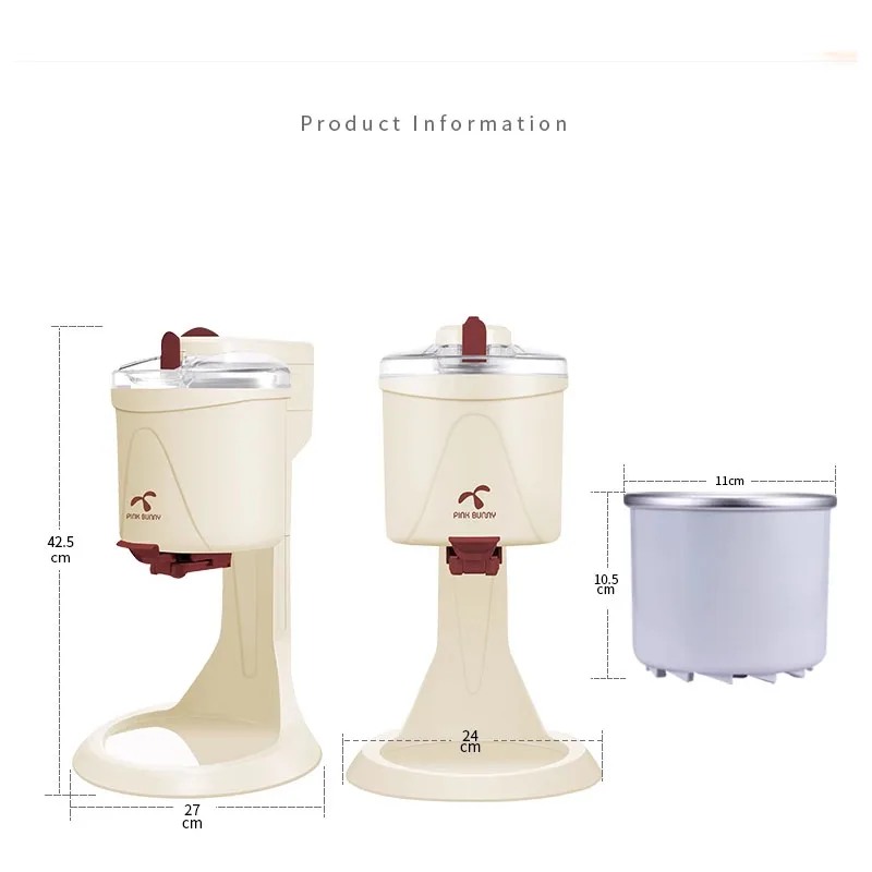 

Automatic DIY Frozen Fruit Ice Cream Machine Maker For Home Use High Quality 1L Fruit Dessert Machine Milkshake Machine 220V 21W