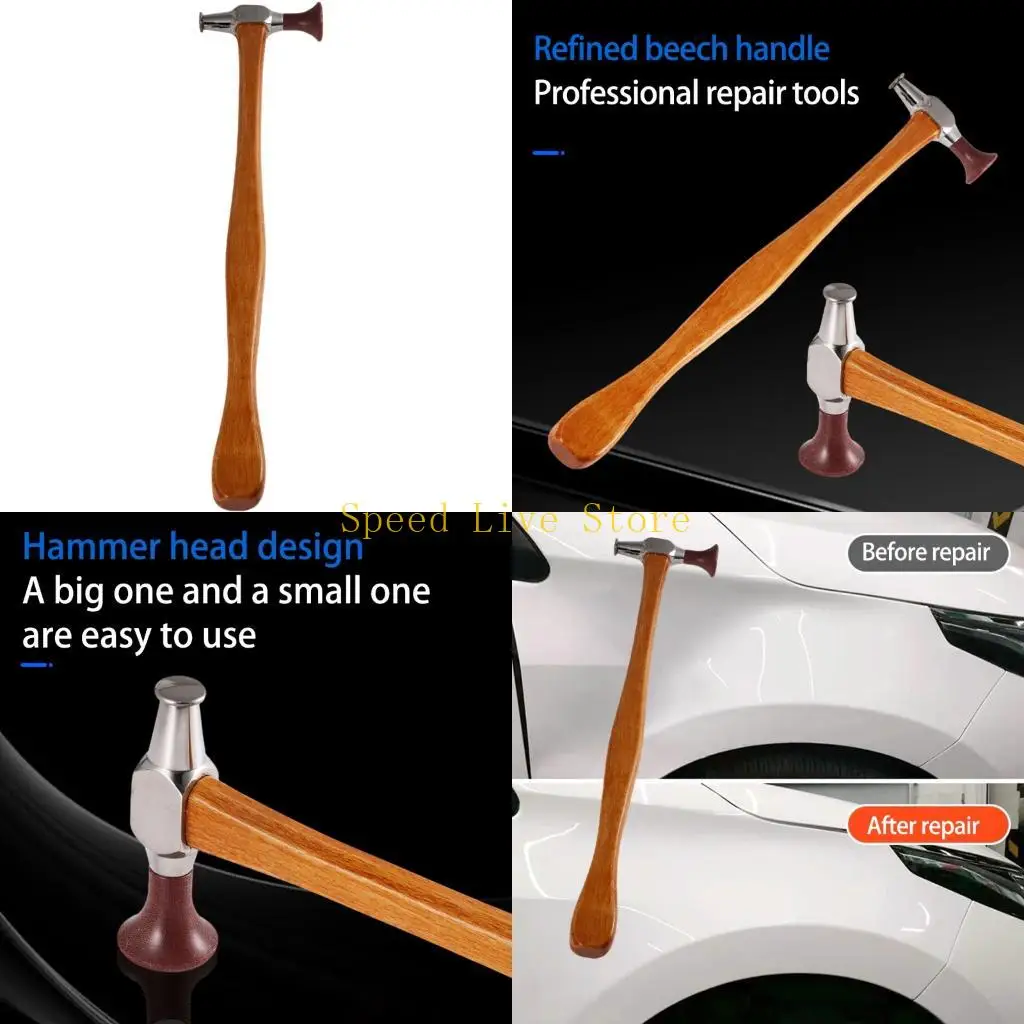 

547c Car Body Dates Repair Tools Профессиональные вмятины Ремонт молоток. Молочный листовый металл Снимите вмятины для удаления