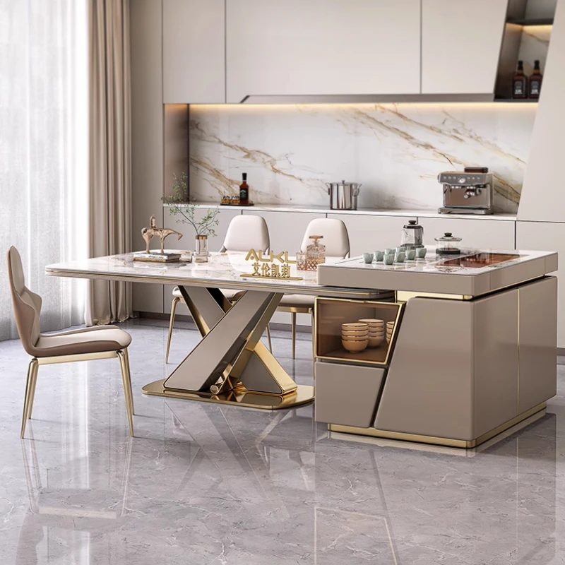 

Replica Italian Luxury Dining Tables Party Event Kitchen Design Dining Tables Modern Unique Mid Century Muebles Unique Furniture