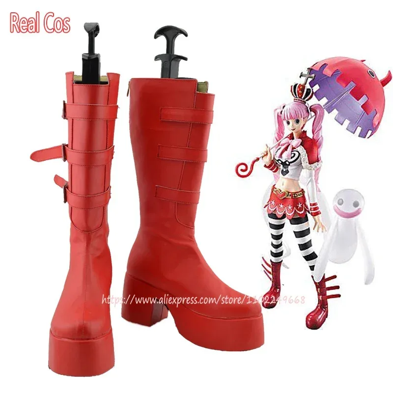 

RealCos Anime Perona Red Boots Cosplay Shoes Custom-Made
