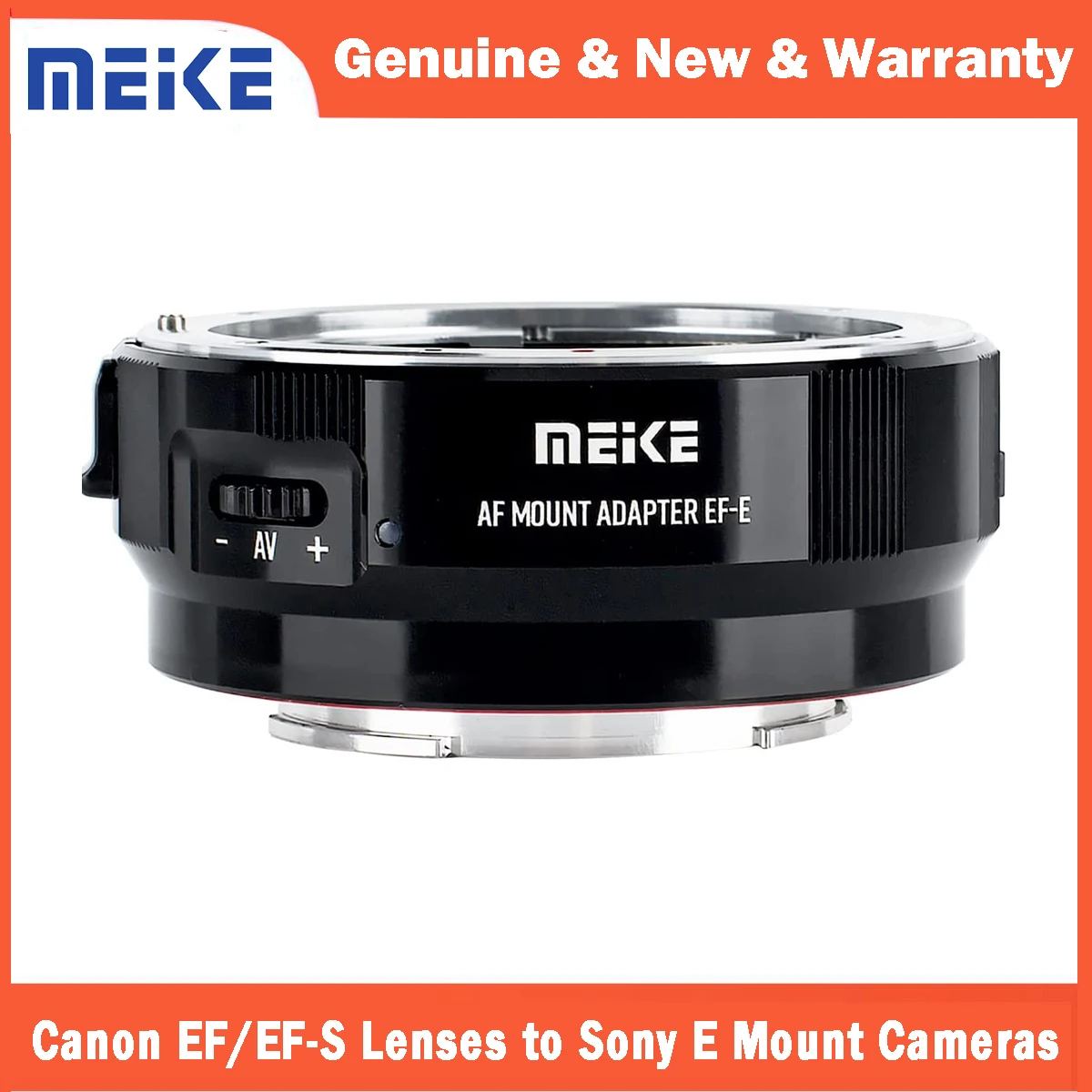 Meike MK-EFTE-B Metal Auto-Focus Mount Lens Adapter for Canon EF/EF-S Lenses to Sony E Mount Cameras A7SII A7 A6000 A6500 A7SIII