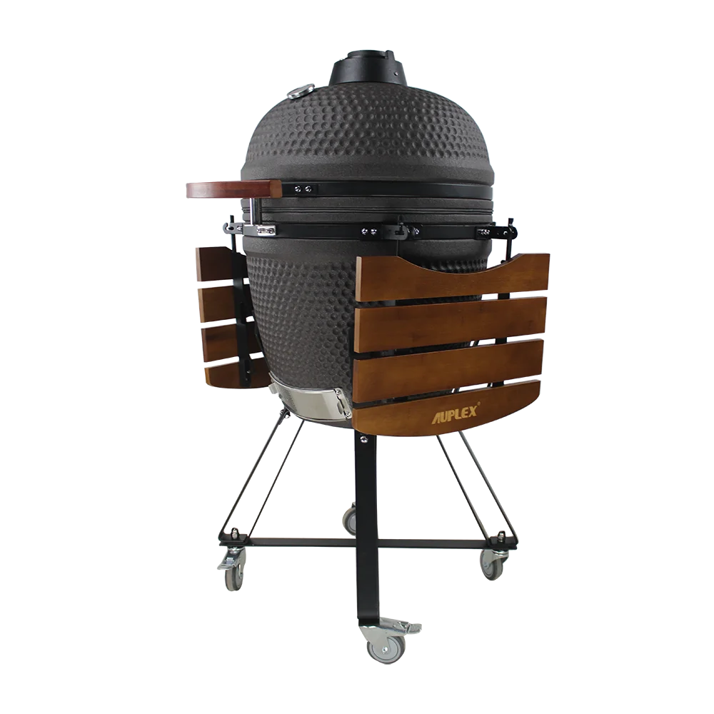 Modern Premium Outdoor Big XL Ceramic 21-Inch Charcoal Kamado Grill with Powder Coated Finish Green Shade BBQ Joe