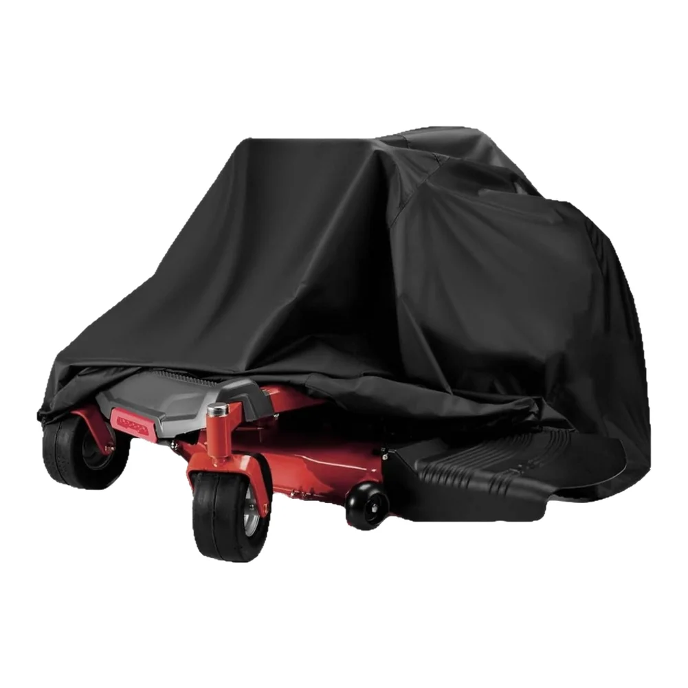 Zero-Turn Mower Cover 600D 420D 210D Polyester Oxford Weatherpoof UV Protection With Drawstring Lawn Mower Cover Black