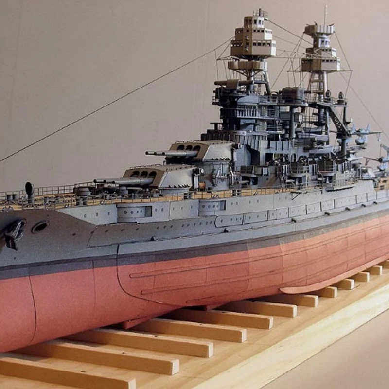 1:250 USS Arizona BB-39 Battleship Cardmodel DIY 75cm=30" Long Card Paper Model Kit Puzzles Handmade Toy DIY