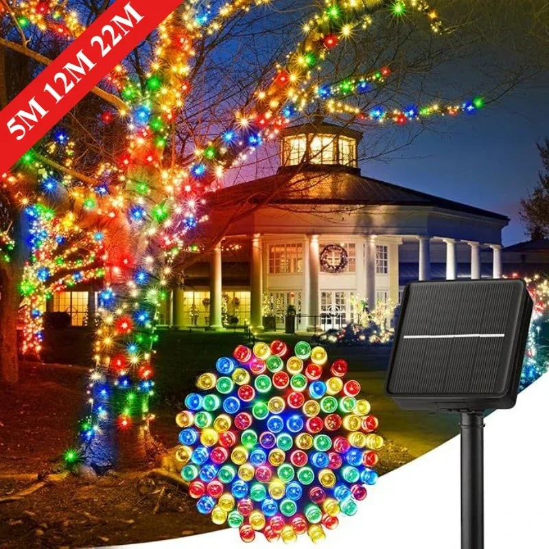 

Waterproof Solar Powered LED Fairy String Lights 50/100/200 LEDs for Garden Patio Yard Trees Christmas Party Decorations