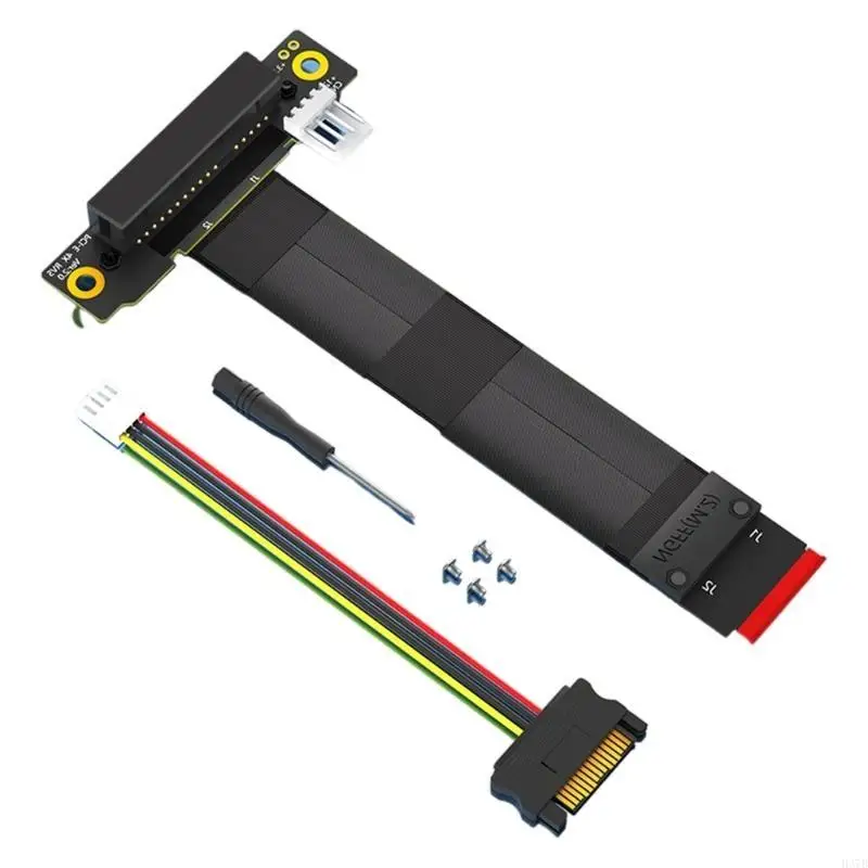 

H37B PCIE 4X в M.2 Ключ M преобразователи 90/180 градусов с 4PIN Power Cable монтаж