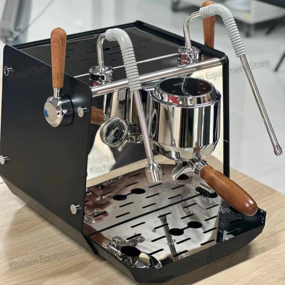 Home/Commerical Espresso Coffee Machine 0.5L+ 1L Boliers PID Temperture Control Connect External Water Source LED Screen 2400W