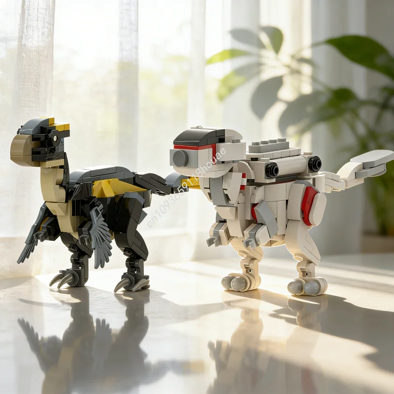 

330 деталей MOC Icons Veritasvenator Sapiens Silurian, конструктор, рождественский подарок, архитектурная модель, креативная игрушка, развивающая игрушка