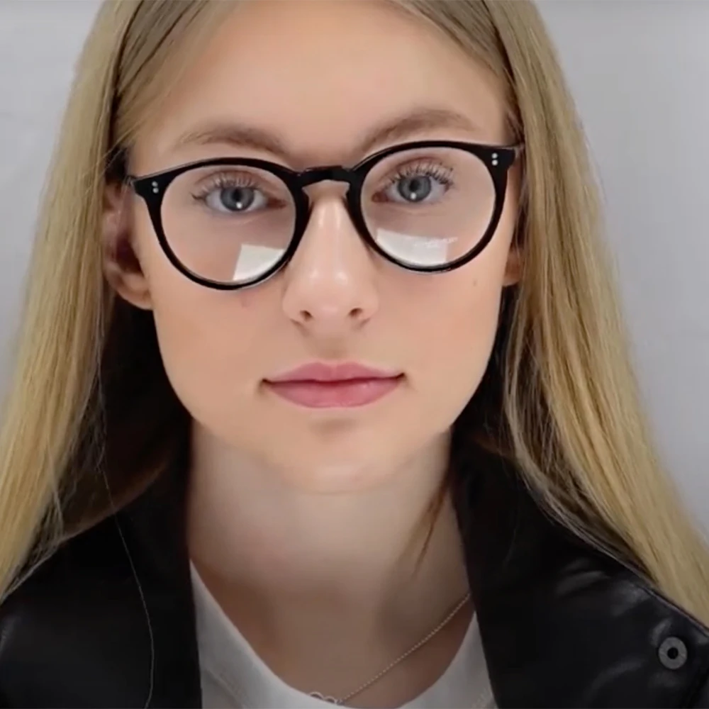 America Brand Design Ovale Brillengestelle für Herren, Vintage-Acetat, ultraleichte Korrektionsbrillen OV5183, optische Brillen für Damen – Detail 7