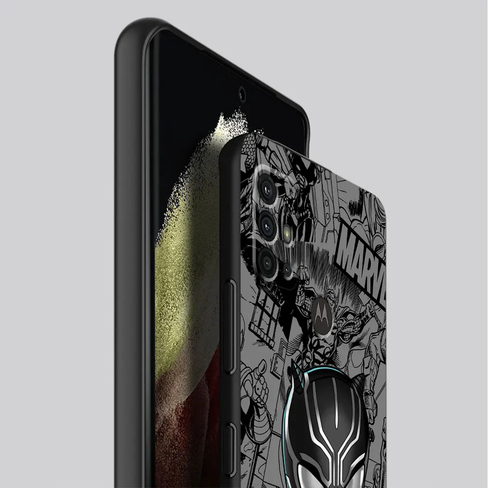 Cartoon Marvel Groot Spiderman Custodia per Motorola Moto G22 G30 G71 G32 G52 G72 G51 G53 G73 G50 G200 5G G31 G60 G60s Copertura