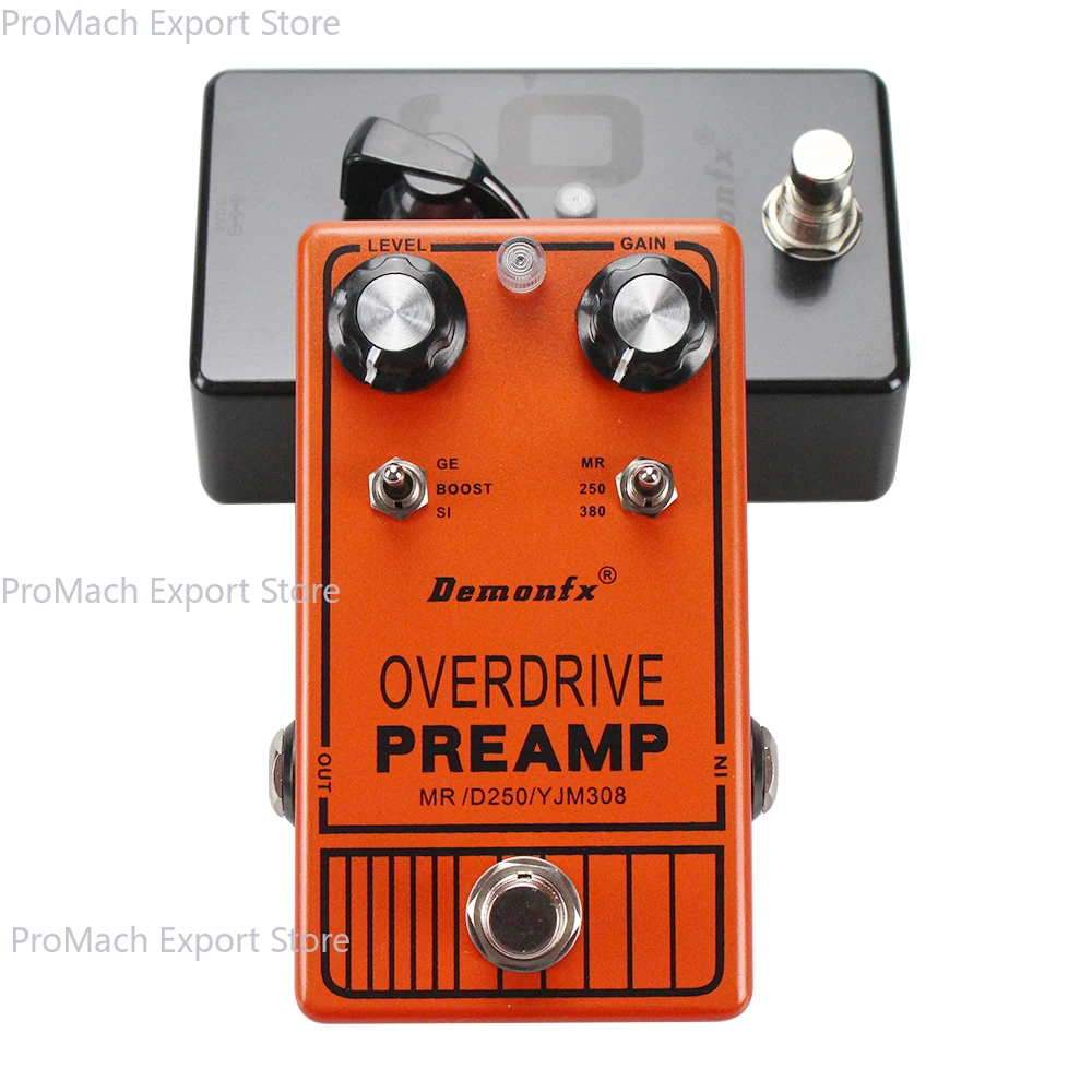 دواسة جيتار Demonfx-DOD250، Distion، Handmande، Overdrive، JHS، أصفر ورمادي 250، عرض، DOD250، YJM308، Yngwie، PREAMP