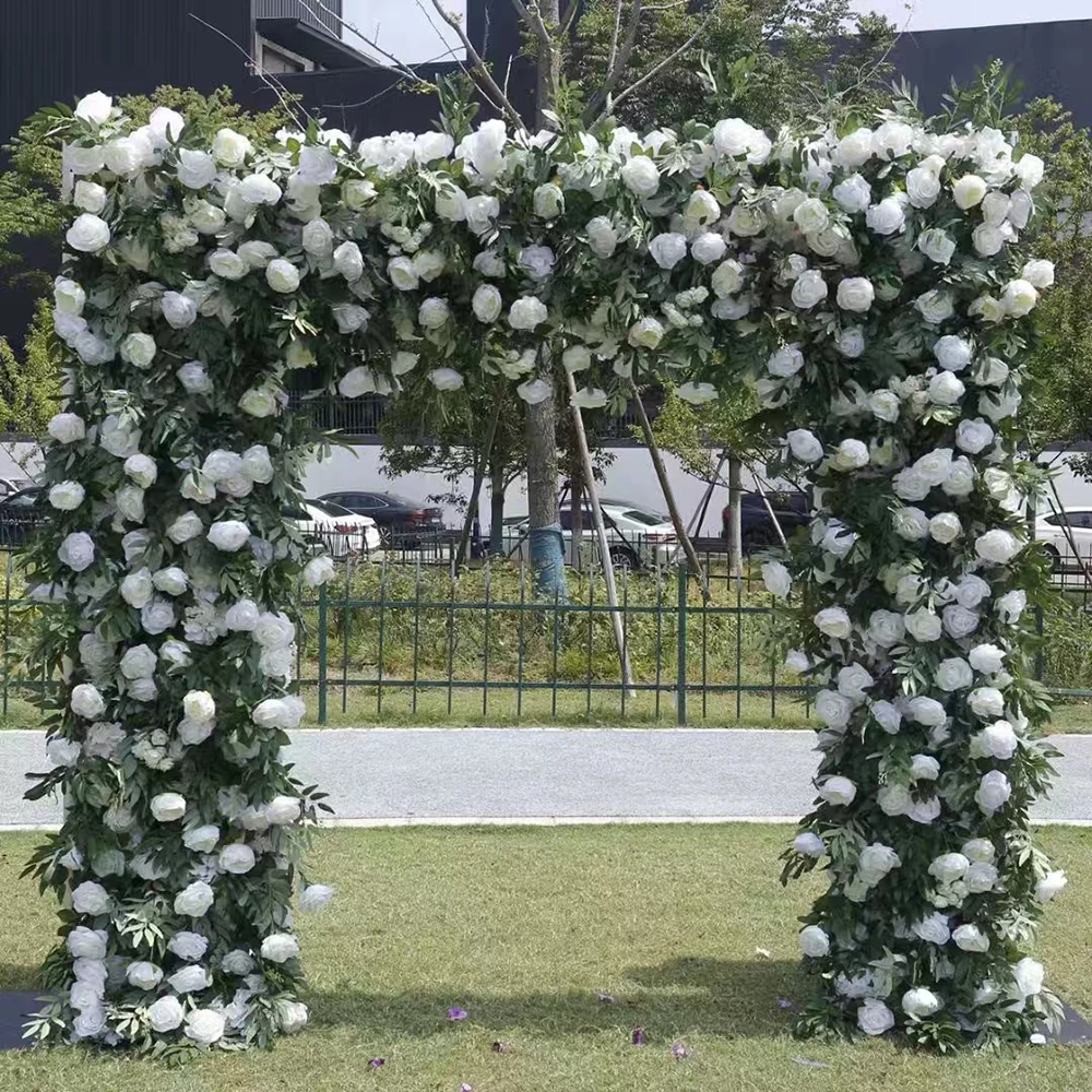 

Wholesale Wedding Backdrop Artificial Flower Wall Panel Decoration Artificial Silk Wedding Flower Walls Rose Arch Backdrop