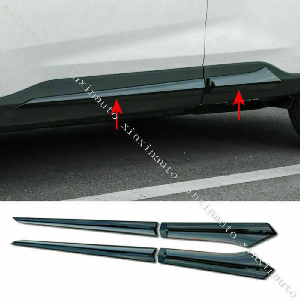 

For Toyota Rav4 2019-2022 Glossy Black Side Door Body Molding Cover decor Trim